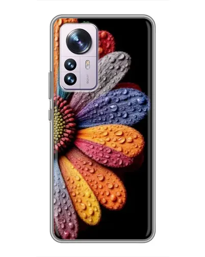 Чохол для Xiaomi 12 / 12X з картинкою «Райдужна квітка»