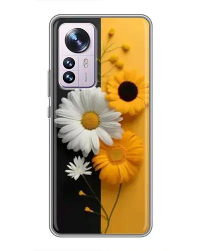 Чохол для Xiaomi 12 / 12X з картинкою «Соняшник та ромашка»