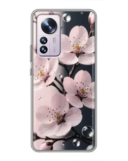 Чохол для Xiaomi 12 / 12X з картинкою «Ніжня сакура та краплі» Чохол для Xiaomi 12 / 12X з картинкою «Ніжня сакура та краплі»