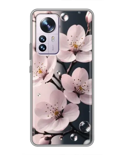 Чехол для Xiaomi 12 / 12X с картинкой «Нежная сакура и капли» Чехол для Xiaomi 12 / 12X с картинкой «Нежная сакура и капли»