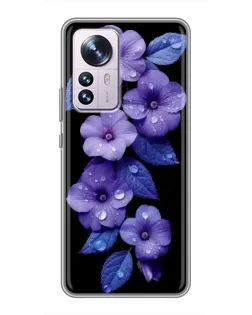 Чохол для Xiaomi 12 / 12X з картинкою «Фіолетові квіти з росою» Чохол для Xiaomi 12 / 12X з картинкою «Фіолетові квіти з росою»
