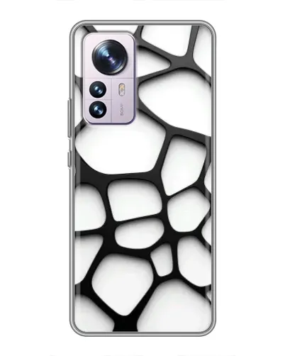 Чехол для Xiaomi 12 / 12X с картинкой «Белая объемная сетка» Чехол для Xiaomi 12 / 12X с картинкой «Белая объемная сетка»