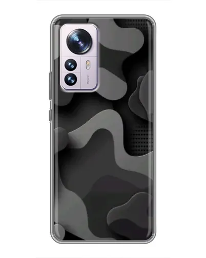 Чехол для Xiaomi 12 / 12X с картинкой «Темный абстрактный камуфляж» Чехол для Xiaomi 12 / 12X с картинкой «Темный абстрактный камуфляж»