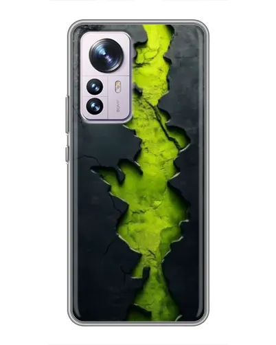 Чехол для Xiaomi 12 / 12X с картинкой «Салатовый разлом скалы» Чехол для Xiaomi 12 / 12X с картинкой «Салатовый разлом скалы»