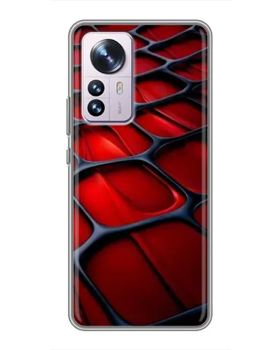 Чехол для Xiaomi 12 / 12X с картинкой «Красная глянцевая сетка» Чехол для Xiaomi 12 / 12X с картинкой «Красная глянцевая сетка»