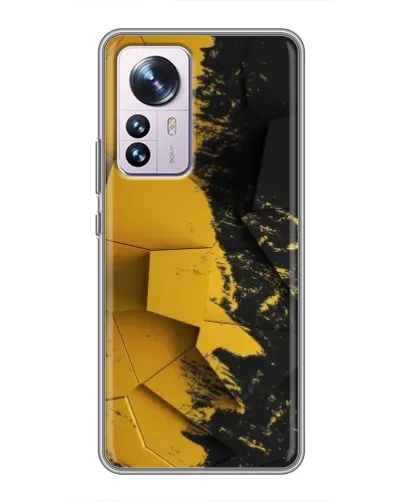 Чехол для Xiaomi 12 / 12X с картинкой «Золотые осколки геометрии» Чехол для Xiaomi 12 / 12X с картинкой «Золотые осколки геометрии»