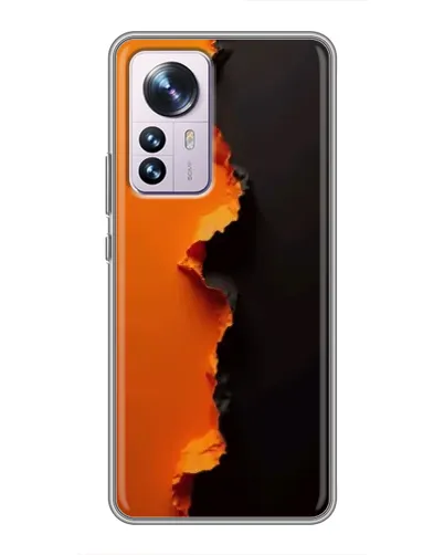 Чехол для Xiaomi 12 / 12X с картинкой «Оранжевый разлом» Чехол для Xiaomi 12 / 12X с картинкой «Оранжевый разлом»