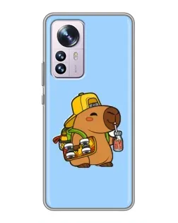 Чохол для Xiaomi 12 / 12X з картинкою «Капібара на скейті» Чохол для Xiaomi 12 / 12X з картинкою «Капібара на скейті»