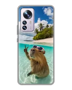 Чохол для Xiaomi 12 / 12X з картинкою «Капібара на морі» Чохол для Xiaomi 12 / 12X з картинкою «Капібара на морі»