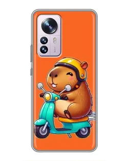 Чохол для Xiaomi 12 / 12X з картинкою «Капібара на скутері» Чохол для Xiaomi 12 / 12X з картинкою «Капібара на скутері»