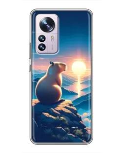 Чохол для Xiaomi 12 / 12X з картинкою «Захід сонця з капібарою» Чохол для Xiaomi 12 / 12X з картинкою «Захід сонця з капібарою»