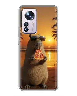 Чохол для Xiaomi 12 / 12X з картинкою «Капібара з піцою» Чохол для Xiaomi 12 / 12X з картинкою «Капібара з піцою»