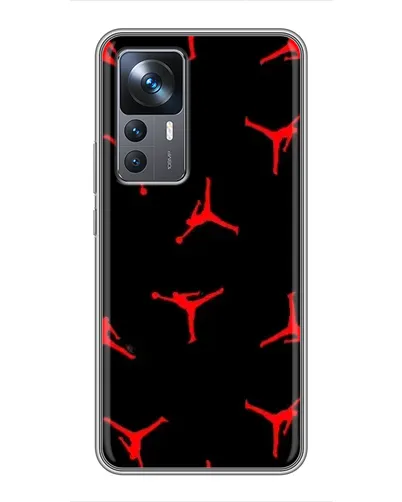 Чехол для Xiaomi 12T Pro с картинкой «Jordan Red Pattern»