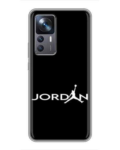 Чехол для Xiaomi 12T Pro с картинкой «Jordan White Logo»