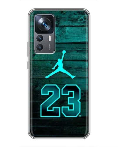 Чехол для Xiaomi 12T Pro с картинкой «Jordan Cyan 23»