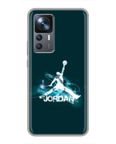 Чехол для Xiaomi 12T Pro с картинкой «Jordan Blue Fire»