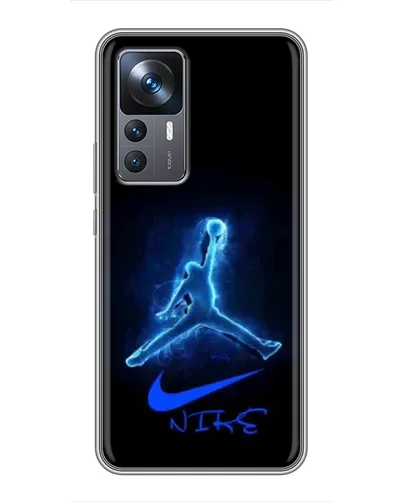 Чехол для Xiaomi 12T Pro с картинкой «Jordan Neon Blue»