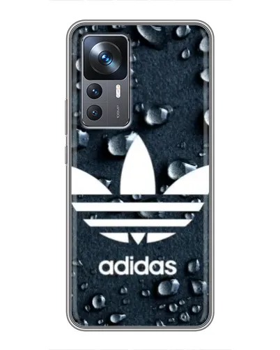 Чехол для Xiaomi 12T Pro с картинкой «Adidas Trefoil Blue»
