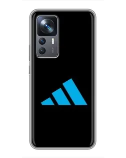 Чехол для Xiaomi 12T Pro с картинкой «Adidas Cyan Logo»