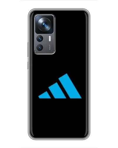Чехол для Xiaomi 12T Pro с картинкой «Adidas Cyan Logo»