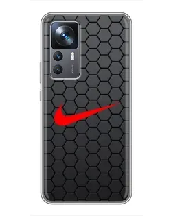 Чехол для Xiaomi 12T Pro с картинкой «Nike — карбоновая сетка» Чехол для Xiaomi 12T Pro с картинкой «Nike — карбоновая сетка»