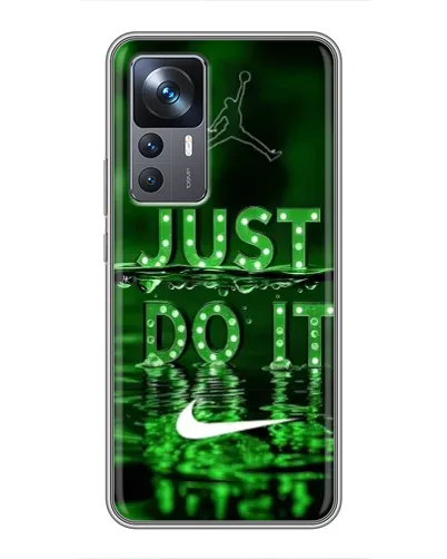 Чехол для Xiaomi 12T Pro с картинкой «Зеленый неоновый Nike»