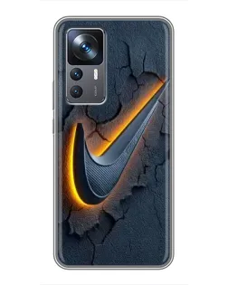 Чехол для Xiaomi 12T Pro с картинкой «Объемный логотип Найк» Чехол для Xiaomi 12T Pro с картинкой «Объемный логотип Найк»