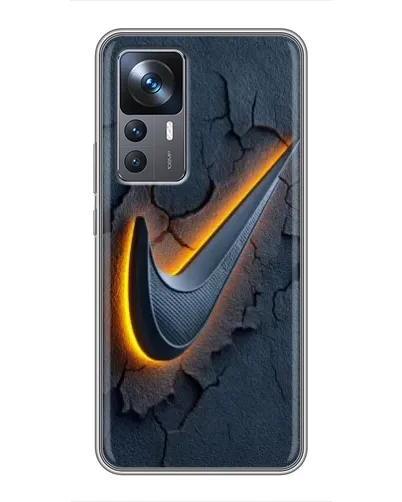 Чехол для Xiaomi 12T Pro с картинкой «Объемный логотип Найк»