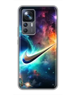 Чехол для Xiaomi 12T Pro с картинкой «Космический Nike Swoosh» Чехол для Xiaomi 12T Pro с картинкой «Космический Nike Swoosh»