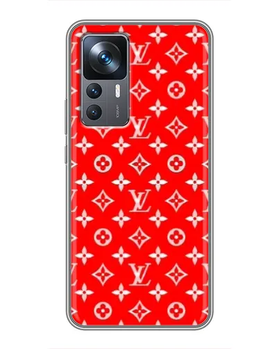 Чехол для Xiaomi 12T Pro с картинкой «Яркий паттерн LV»