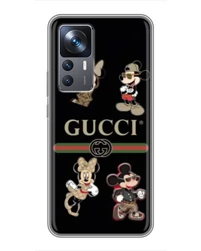Чехол для Xiaomi 12T Pro с картинкой «Gucci — герои Disney и монограмма» Чехол для Xiaomi 12T Pro с картинкой «Gucci — герои Disney и монограмма»