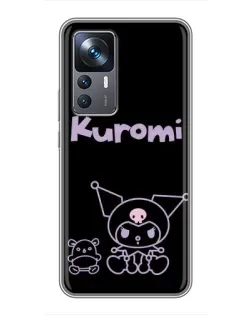 Чохол для Xiaomi 12T Pro з картинкою «Kuromi — чорний мінімалізм» Чохол для Xiaomi 12T Pro з картинкою «Kuromi — чорний мінімалізм»