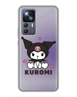 Чехол для Xiaomi 12T Pro с картинкой «Kuromi — фиолетовый арт»
