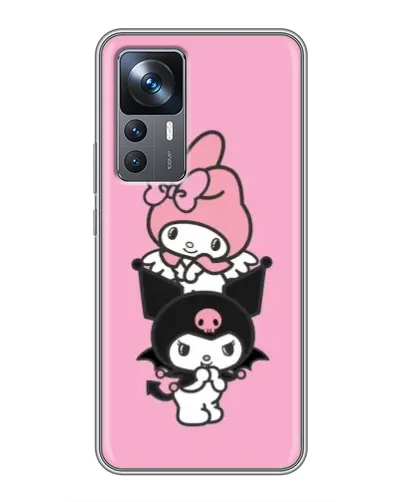 Чехол для Xiaomi 12T Pro с картинкой «My Melody и Kuromi» Чехол для Xiaomi 12T Pro с картинкой «My Melody и Kuromi»