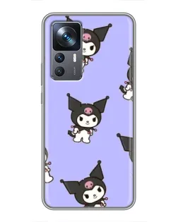 Чехол для Xiaomi 12T Pro с картинкой «Паттерн с Kuromi»