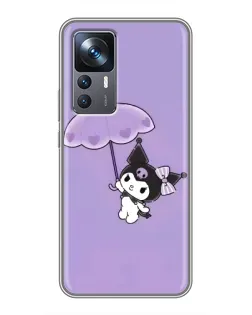 Чехол для Xiaomi 12T Pro с картинкой «Kuromi с зонтиком»