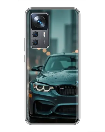 Чехол для Xiaomi 12T Pro с картинкой «BMW в огнях города»
