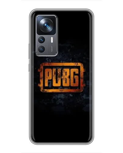 Чехол для Xiaomi 12T Pro с картинкой «PUBG — золотой логотип»