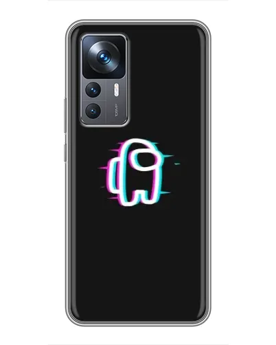 Чехол для Xiaomi 12T Pro с картинкой «Among Us неон»