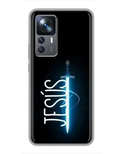 Чехол для Xiaomi 12T Pro с картинкой «Меч Духа Jesus»
