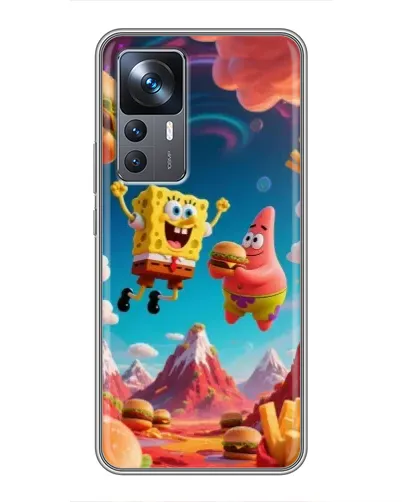 Чехол для Xiaomi 12T Pro с картинкой «Космический фастфуд»