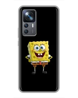 Чехол для Xiaomi 12T Pro с картинкой «Классический Губка Боб»