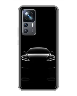 Чохол для Xiaomi 12T Pro з картинкою «Силует Tesla Night»