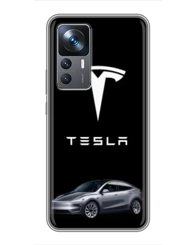 Чехол для Xiaomi 12T Pro с картинкой «Tesla Model Y»