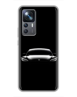 Чохол для Xiaomi 12T Pro з картинкою «Фари Tesla Night»