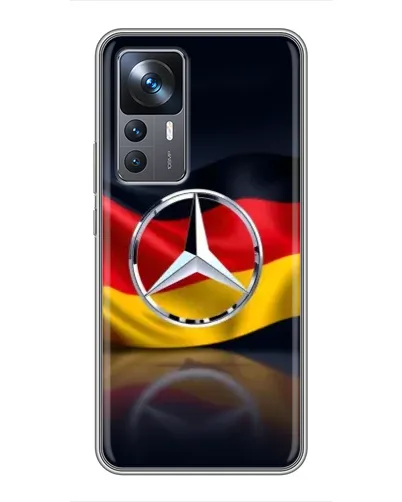 Чехол для Xiaomi 12T Pro с картинкой «Mercedes — флаг Германии»