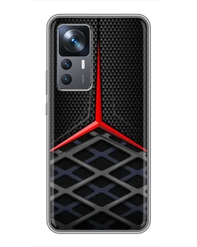 Чехол для Xiaomi 12T Pro с картинкой «Mercedes Carbon Grid»