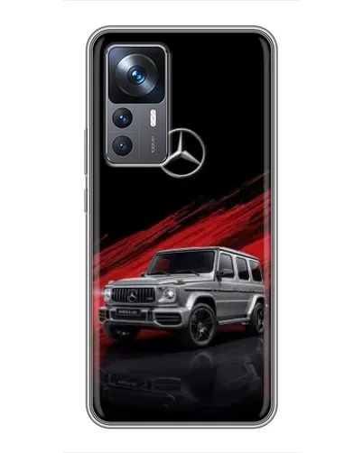 Чехол для Xiaomi 12T Pro с картинкой «Mercedes G-Class красный»
