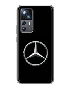 Чехол для Xiaomi 12T Pro с картинкой «Mercedes классический лого»