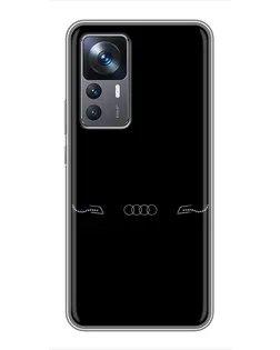 Чехол для Xiaomi 12T Pro с картинкой «Audi — световой подпись»